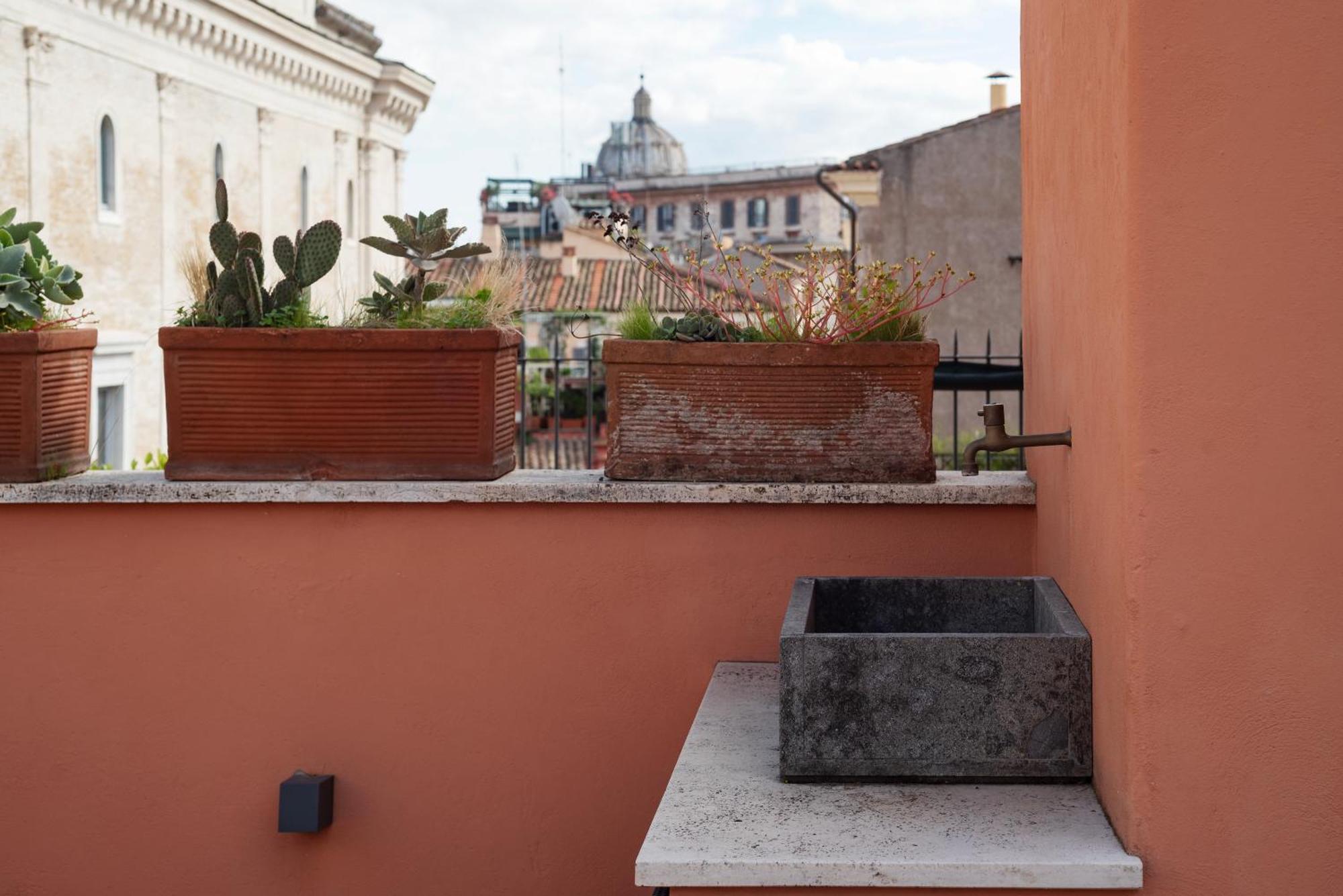Apartment With Terrace In Via Del Pellegrino - Fromhometo罗马 外观 照片