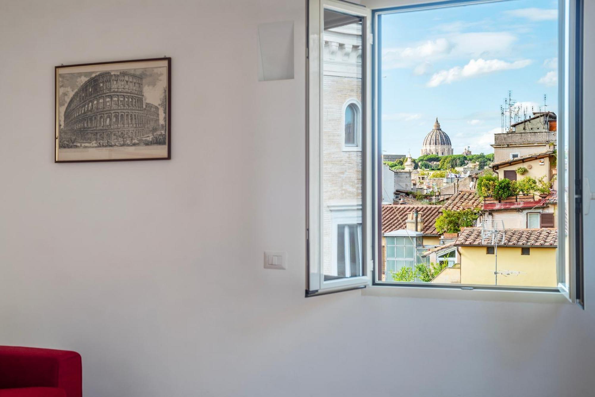 Apartment With Terrace In Via Del Pellegrino - Fromhometo罗马 外观 照片