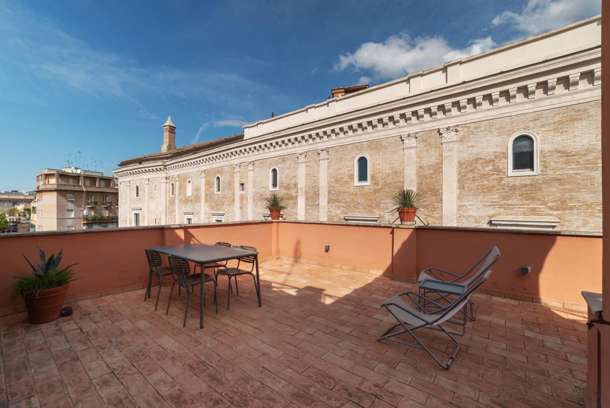 Apartment With Terrace In Via Del Pellegrino - Fromhometo罗马 外观 照片