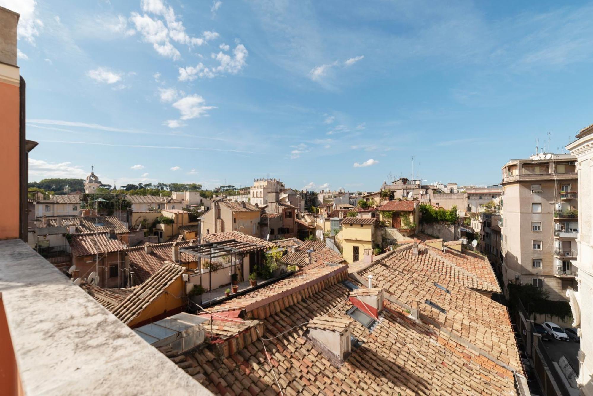 Apartment With Terrace In Via Del Pellegrino - Fromhometo罗马 外观 照片