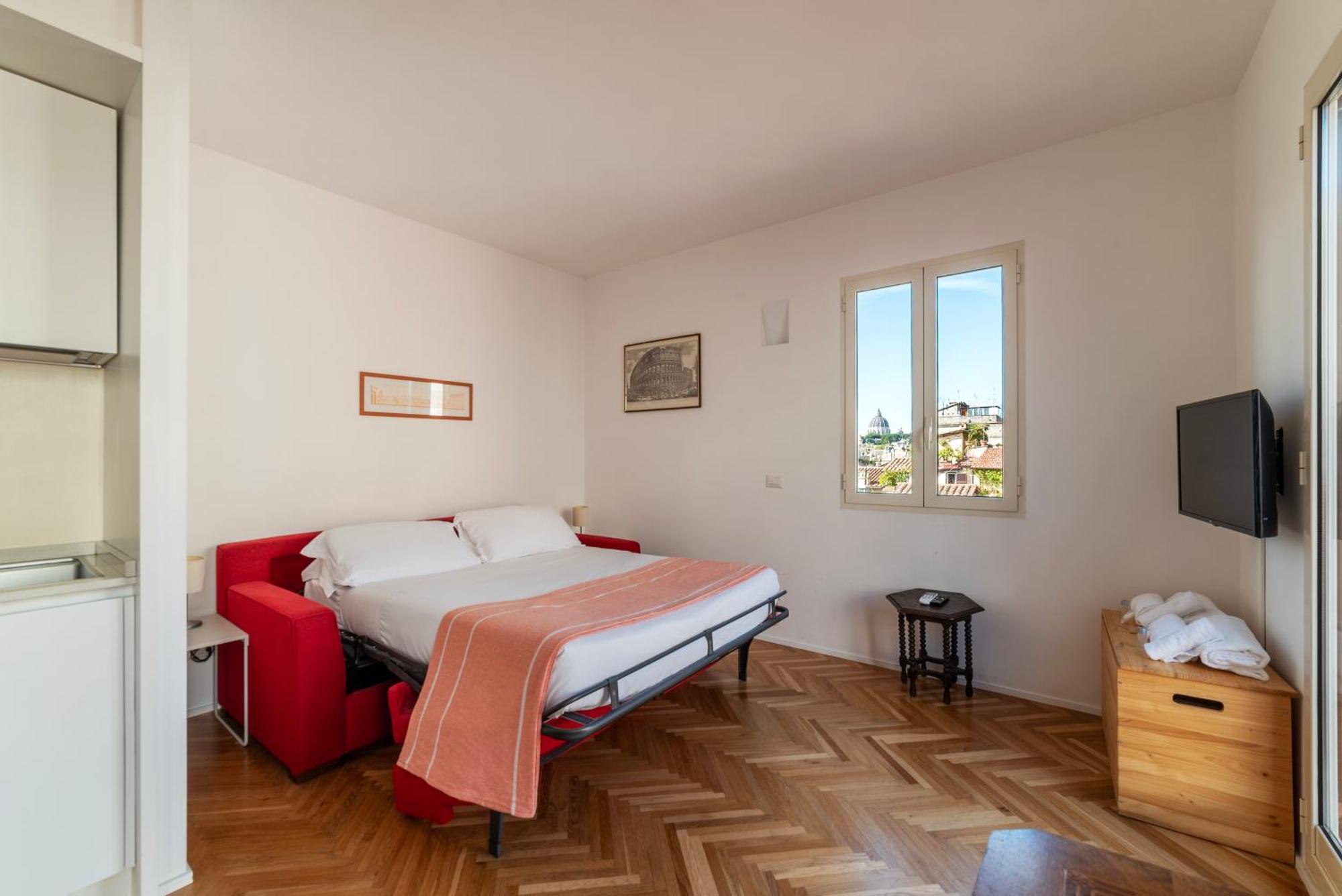 Apartment With Terrace In Via Del Pellegrino - Fromhometo罗马 外观 照片