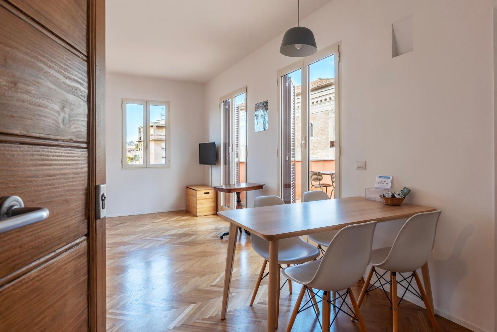 Apartment With Terrace In Via Del Pellegrino - Fromhometo罗马 外观 照片
